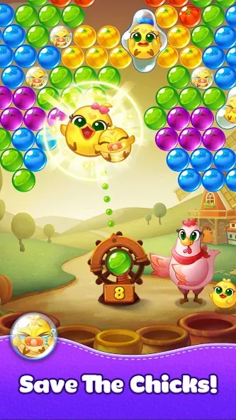 Bubble CoCo : Bubble Shooter (Бабл Коко)  [МОД Бесконечные монеты] Screenshot 4