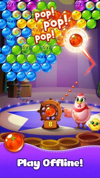 Bubble CoCo : Bubble Shooter (Бабл Коко)  [МОД Бесконечные монеты] Screenshot 5