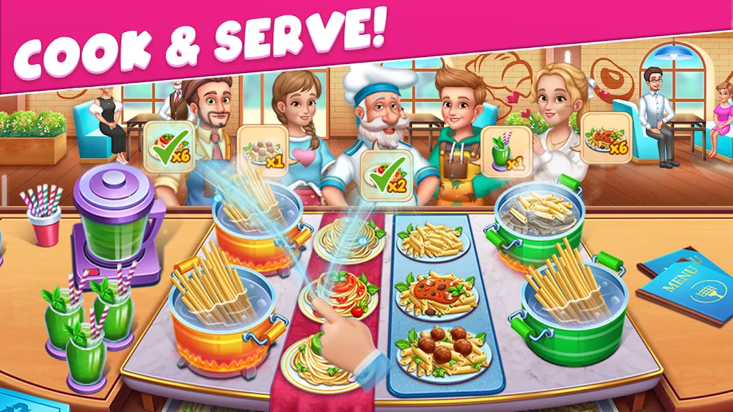 Cooking Taste Restaurant Games  [МОД Menu] Screenshot 3