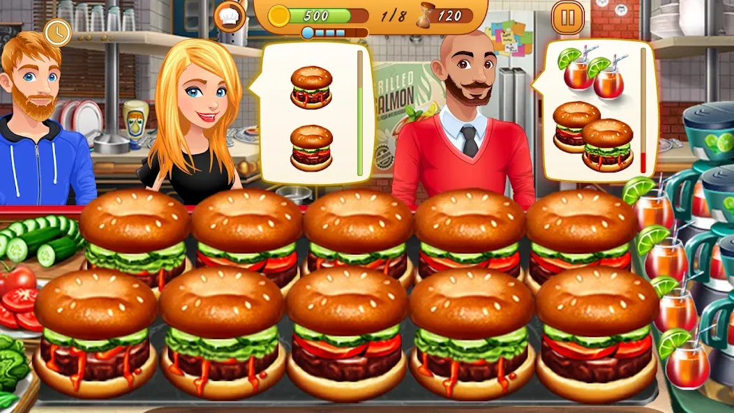 Cooking Team: Restaurant Games  [МОД Меню] Screenshot 4