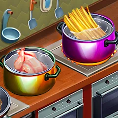 Взломанная Cooking Team: Restaurant Games  [МОД Меню] - полная версия apk на Андроид