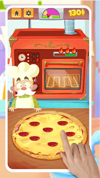 Pizza Maker - Cooking Games (Пицца Мейкер)  [МОД Бесконечные монеты] Screenshot 1