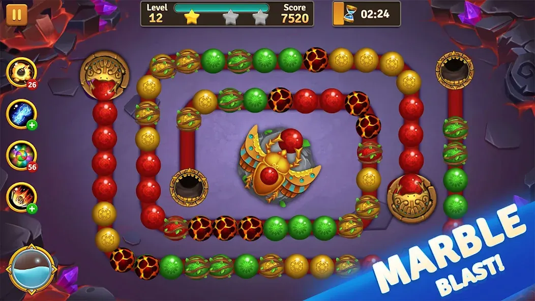 Jungle Marble Blast  [МОД Много монет] Screenshot 5