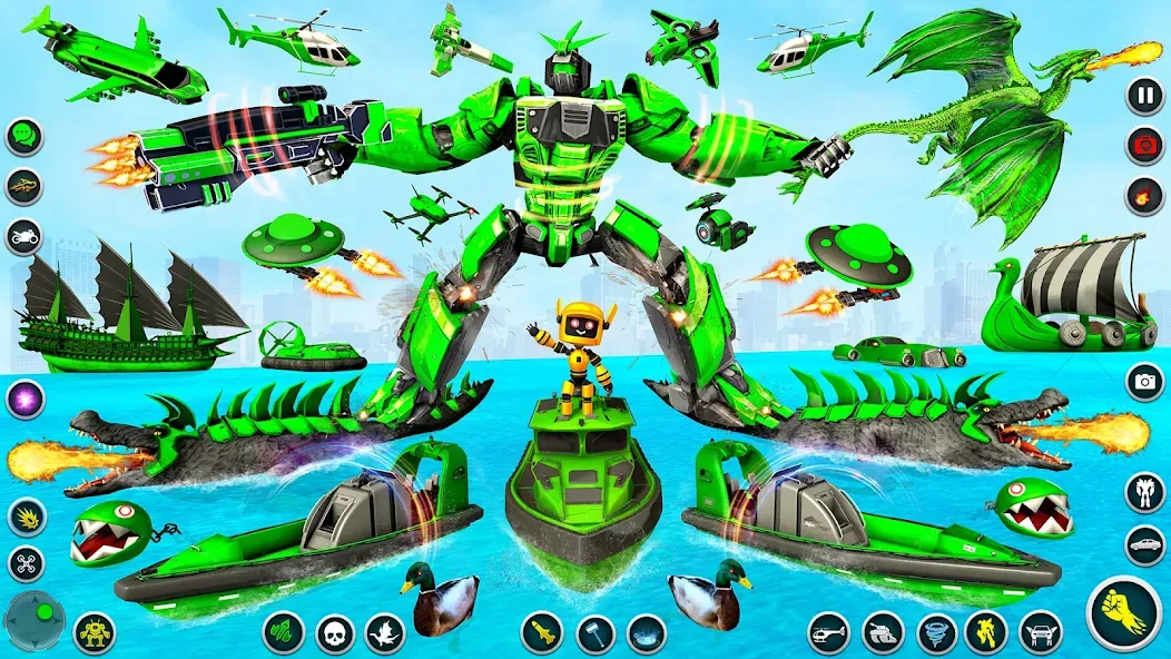 Dino Robot - Car Robot Games (Дино Робот)  [МОД Много денег] Screenshot 2