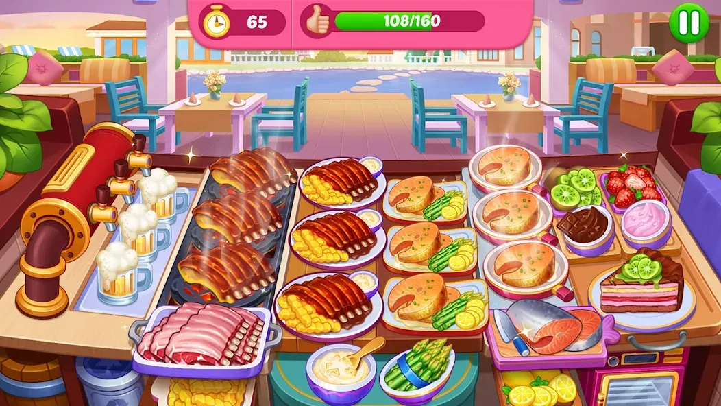 Crazy Cooking Diner: Chef Game (Крейзи кукинг дайнер)  [МОД Бесконечные монеты] Screenshot 4