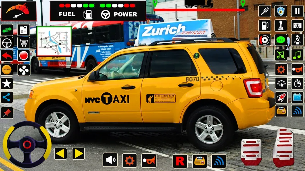 US Taxi Game 2023-Taxi Driver  [МОД Много денег] Screenshot 5