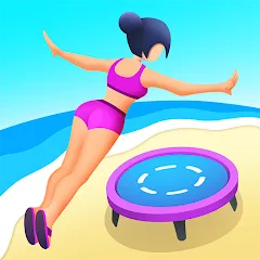 Скачать взломанную Flip Jump Stack!  [МОД Много денег] - стабильная версия apk на Андроид