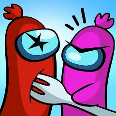 Скачать взломанную Sausage Wars.io  [МОД Бесконечные деньги] - последняя версия apk на Андроид