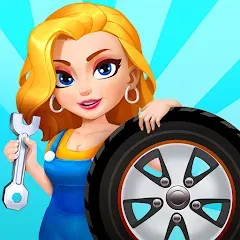 Взломанная Car Fix Inc - Mechanic Garage (Кар Фикс Инк)  [МОД Меню] - последняя версия apk на Андроид