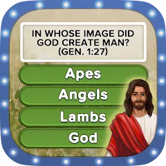 Взломанная Daily Bible Trivia Bible Games (Ежедневные викторины Библии библейские игры)  [МОД Бесконечные деньги] - последняя версия apk на Андроид