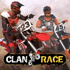 Скачать взломанную Clan Race: PVP Motocross races (Клан Рейс)  [МОД Бесконечные деньги] - стабильная версия apk на Андроид