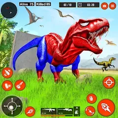 Скачать взломанную Real Dino Hunter 3D Gun Games (Уайлд Динозавр Хантер Ган Геймс)  [МОД Много денег] - стабильная версия apk на Андроид