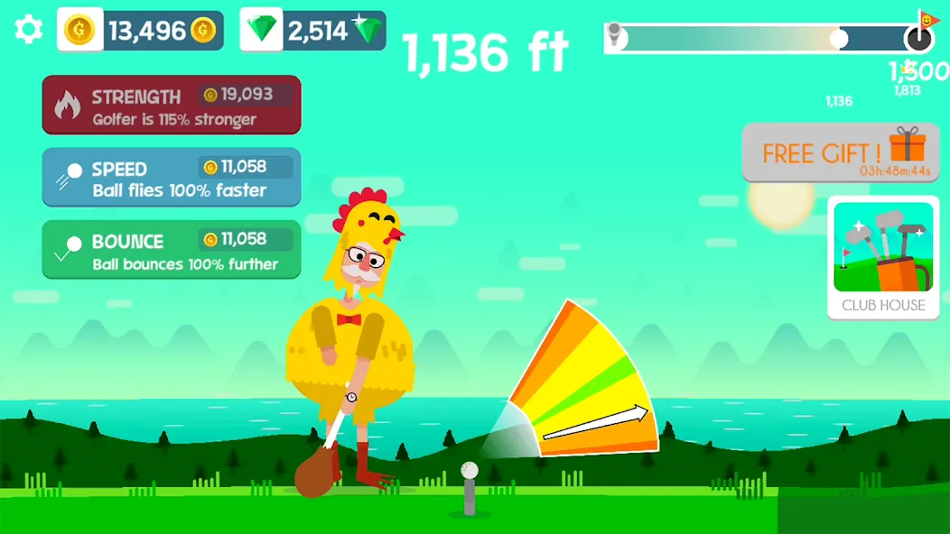Golf Orbit: Oneshot Golf Games  [МОД Все открыто] Screenshot 4