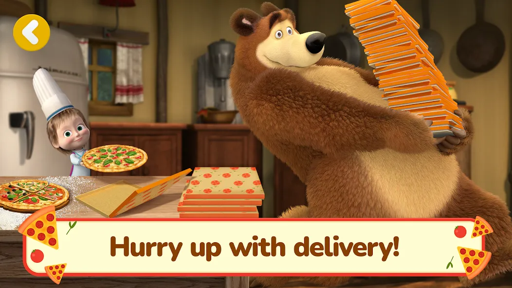 Masha and the Bear Pizza Maker  [МОД Mega Pack] Screenshot 4