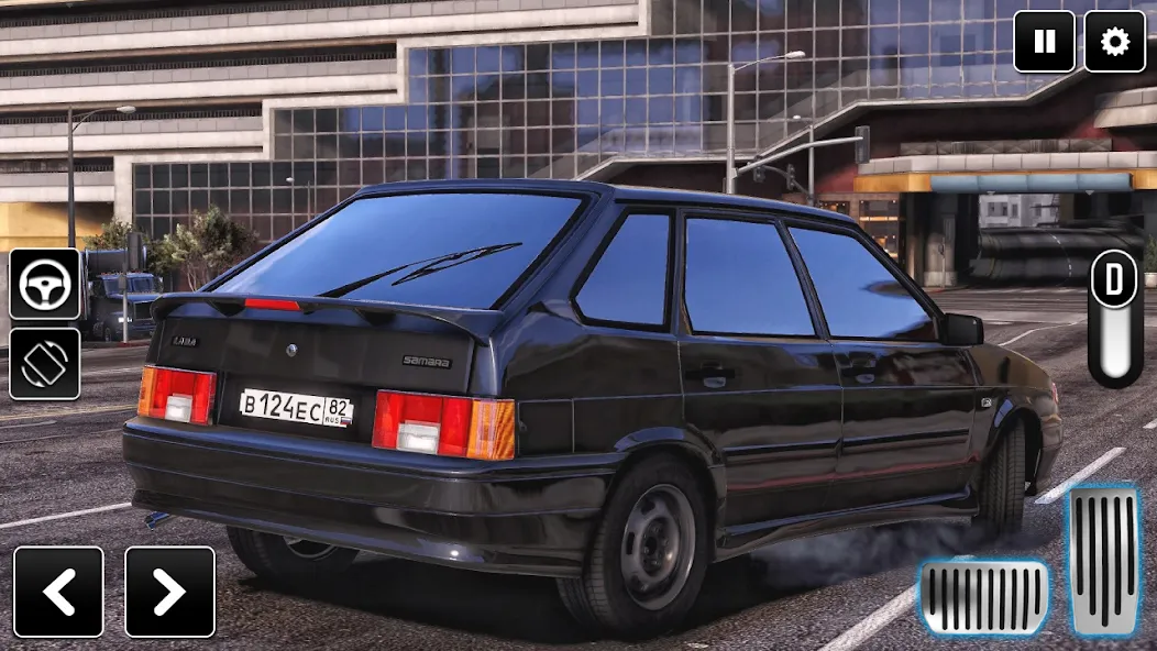 2114 Car Driving: Lada sedan  [МОД Бесконечные монеты] Screenshot 4