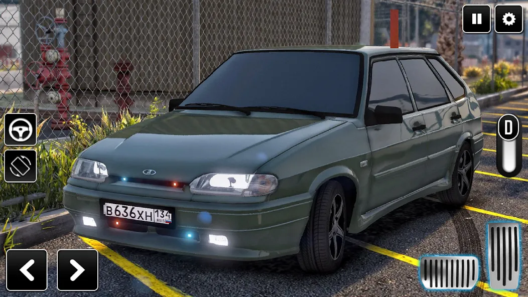 2114 Car Driving: Lada sedan  [МОД Бесконечные монеты] Screenshot 5