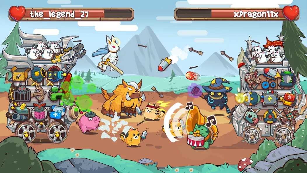 CatnRobot Idle TD: Battle Cat (КэтТауэр Айдл ТД)  [МОД Бесконечные монеты] Screenshot 3