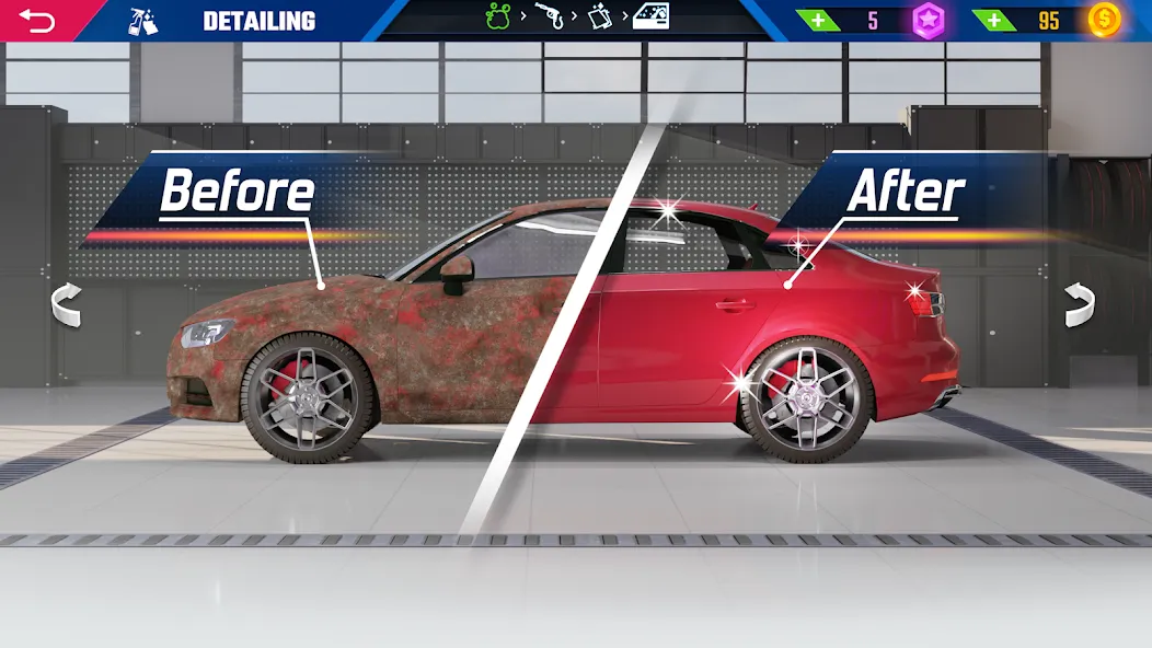 Car Detailing Simulator 2023  [МОД Бесконечные монеты] Screenshot 2