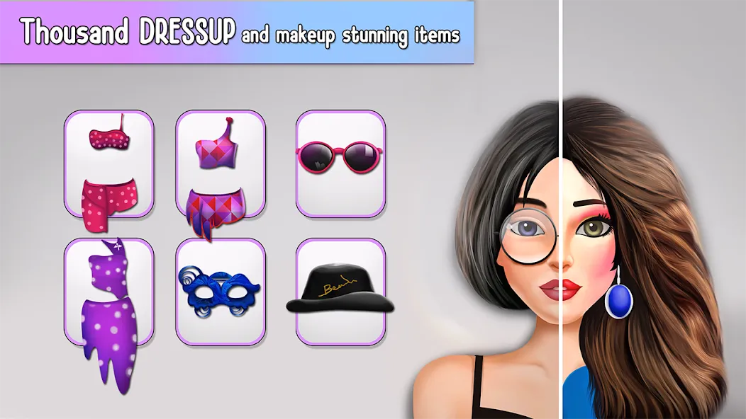 Fashion Stylist Makeup Dressup  [МОД Unlocked] Screenshot 4