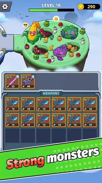 Merge Weapons：Air Island TD  [МОД Unlimited Money] Screenshot 3