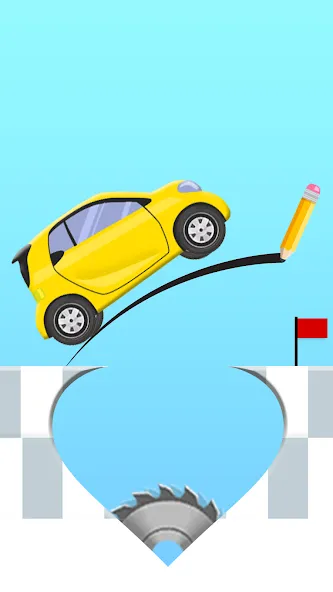 Draw 2 Bridge: Draw Save Car (Дроу 2 Бридж)  [МОД Бесконечные деньги] Screenshot 1