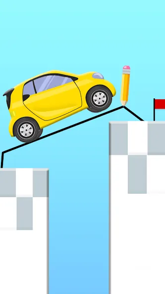 Draw 2 Bridge: Draw Save Car (Дроу 2 Бридж)  [МОД Бесконечные деньги] Screenshot 2