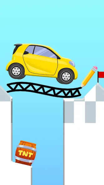 Draw 2 Bridge: Draw Save Car (Дроу 2 Бридж)  [МОД Бесконечные деньги] Screenshot 3