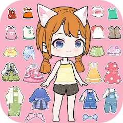 Скачать взломанную YOYO Doll Anime Dress Up Game (ЙОЙО)  [МОД Бесконечные деньги] - стабильная версия apk на Андроид