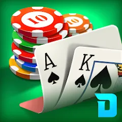 Взломанная DH Texas Poker - Texas Hold'em (ДХ Техас Покер)  [МОД Много денег] - стабильная версия apk на Андроид