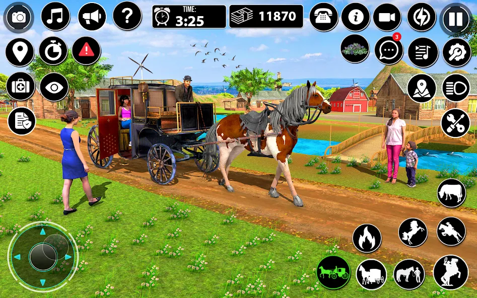 Horse Cart Taxi Transport Game  [МОД Menu] Screenshot 3