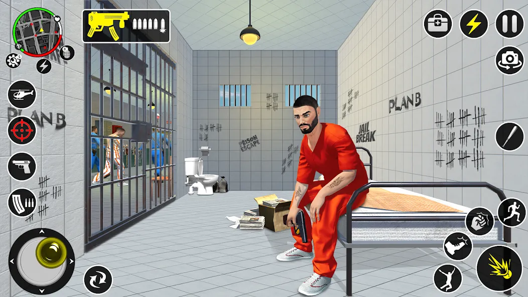 Grand Jailbreak Prison Escape (Гранд Побег из тюрьмы)  [МОД Menu] Screenshot 3