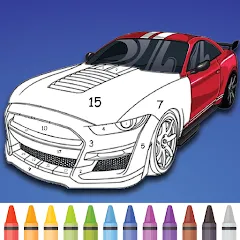 Взломанная Cars Color By Number (Цветные машины по номерам)  [МОД Много денег] - полная версия apk на Андроид