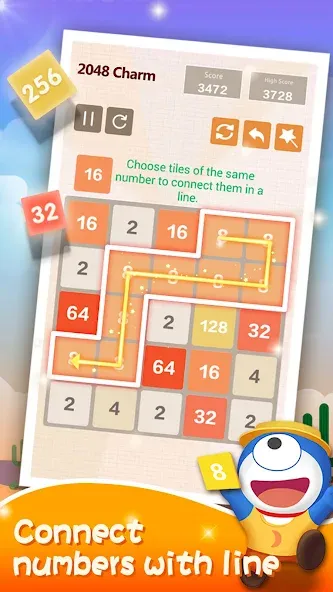 Number Charm: Slide Puzzle (Две тысячи сорок восемь)  [МОД Unlimited Money] Screenshot 3