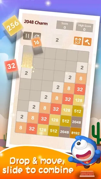 Number Charm: Slide Puzzle (Две тысячи сорок восемь)  [МОД Unlimited Money] Screenshot 5