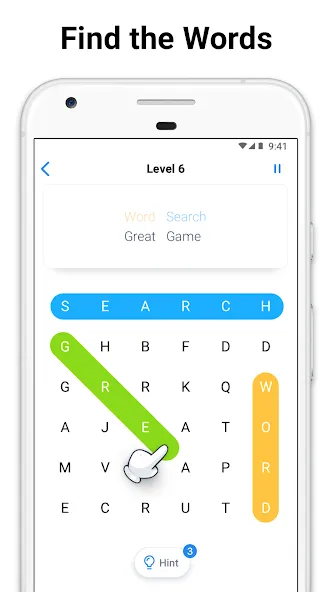 Word Search - crossword puzzle (Уорд Срч)  [МОД Бесконечные монеты] Screenshot 1