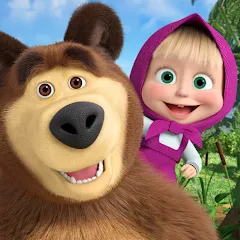 Скачать взломанную Masha and the Bear Educational  [МОД Все открыто] - стабильная версия apk на Андроид