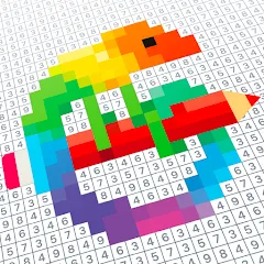 Взлом Pixel Art - Color by Number (Пиксельное искусство)  [МОД Меню] - полная версия apk на Андроид