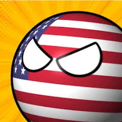 Скачать взломанную e-Sim Countryball Be President  [МОД Menu] - последняя версия apk на Андроид