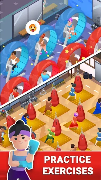 Boxing Gym Tycoon 3D: MMA Club (Боксерская Гимназия Тайкун 3D)  [МОД Много монет] Screenshot 4