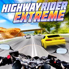 Взломанная Highway Rider Extreme - 3D Mot (Хайвей Райдер Экстрим)  [МОД Много денег] - последняя версия apk на Андроид