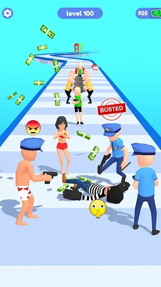 Thief Run Race 3D: Fun Race  [МОД Бесконечные деньги] Screenshot 4