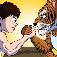 Скачать взлом Arm Wrestling Clicker (Армреслинг Кликер)  [МОД Много денег] - полная версия apk на Андроид