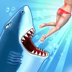 Взломанная Hungry Shark Evolution (Хангри Шарк Эволюшн)  [МОД Unlimited Money] - последняя версия apk на Андроид