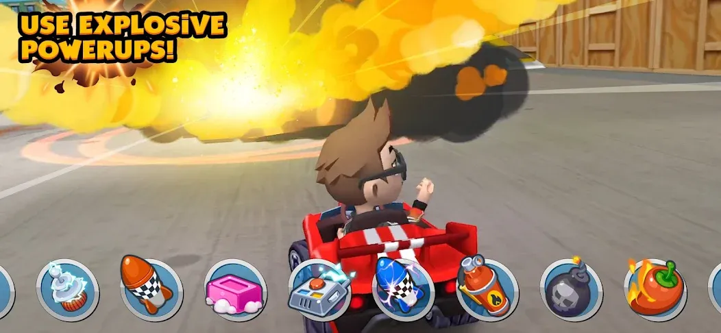 Boom Karts Multiplayer Racing (Бум Картс Мультиплеер Рейсинг)  [МОД Menu] Screenshot 4