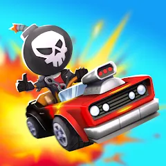 Взлом Boom Karts Multiplayer Racing (Бум Картс Мультиплеер Рейсинг)  [МОД Menu] - стабильная версия apk на Андроид