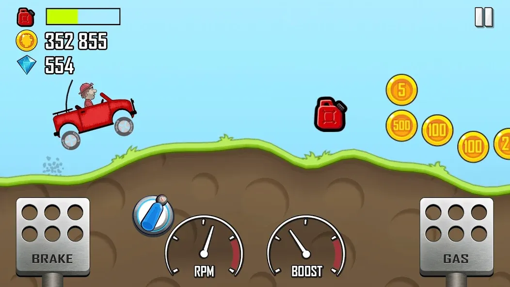 Hill Climb Racing (Хилл Клайм Рейсинг)  [МОД Mega Pack] Screenshot 1