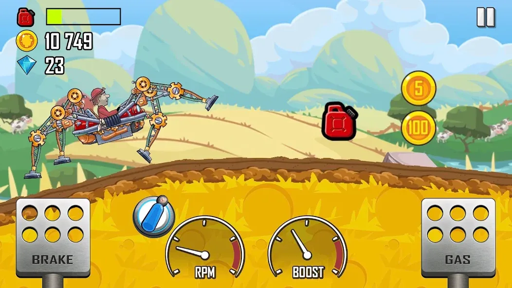 Hill Climb Racing (Хилл Клайм Рейсинг)  [МОД Mega Pack] Screenshot 2