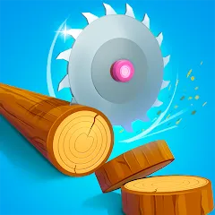 Взломанная Idle Cutter: Wood Slice (Айдл Катер)  [МОД Unlimited Money] - стабильная версия apk на Андроид