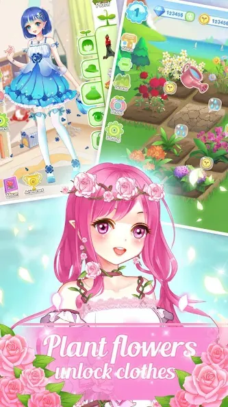 Dream Flower Dressup  [МОД Все открыто] Screenshot 3