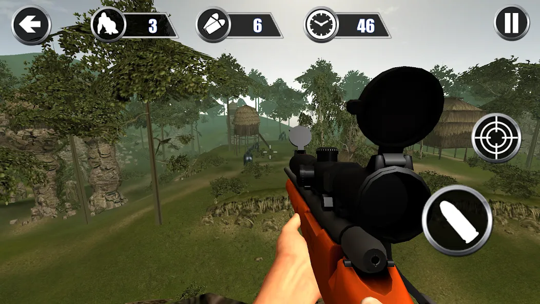 Gorilla Hunter: Hunting games (Горилла Хантер)  [МОД Unlocked] Screenshot 3